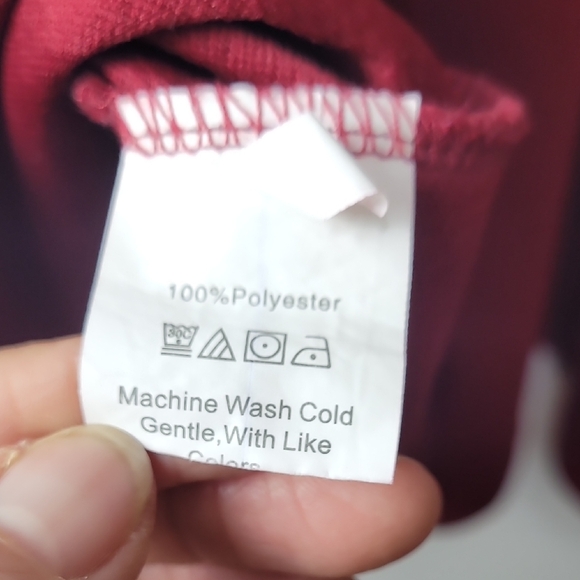 Chic Burgundy Skater Skirt - Picture 4 of 7